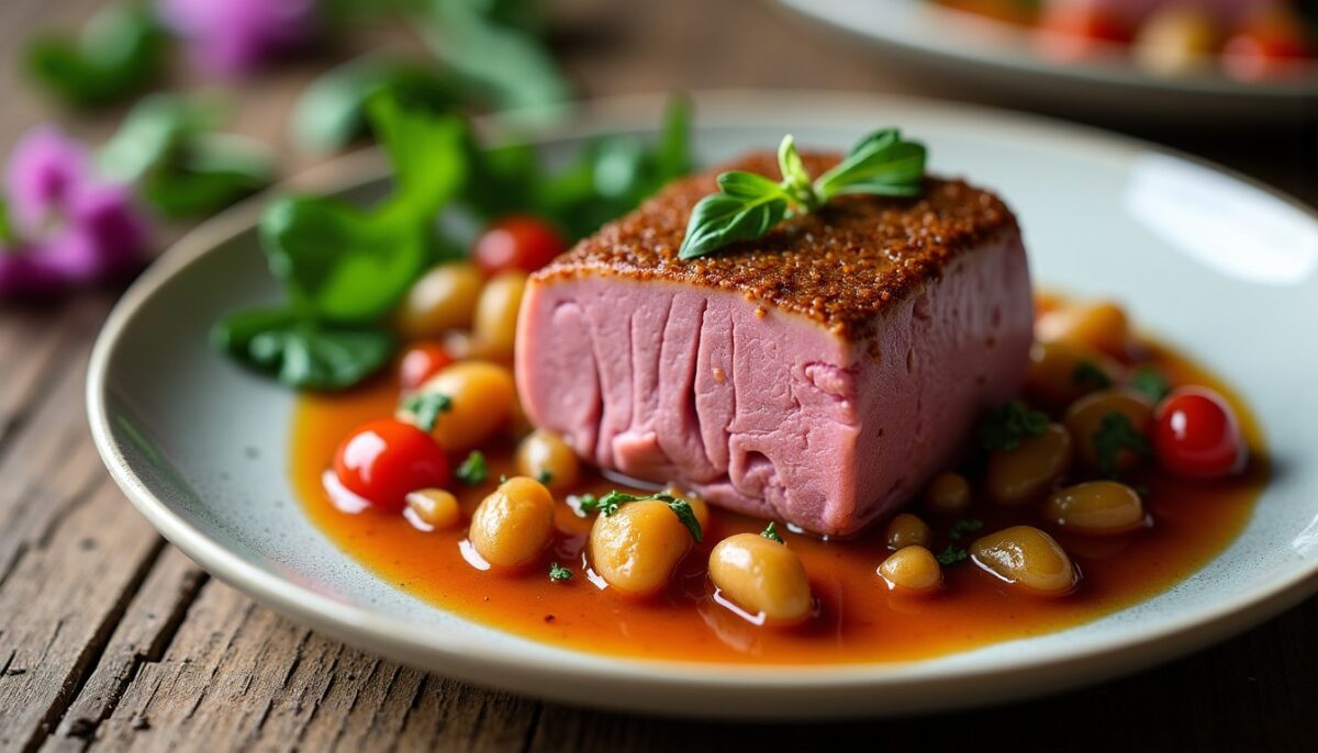 Saveurs champêtres : une réinvention gourmande de la tête de veau à la sauce gribiche