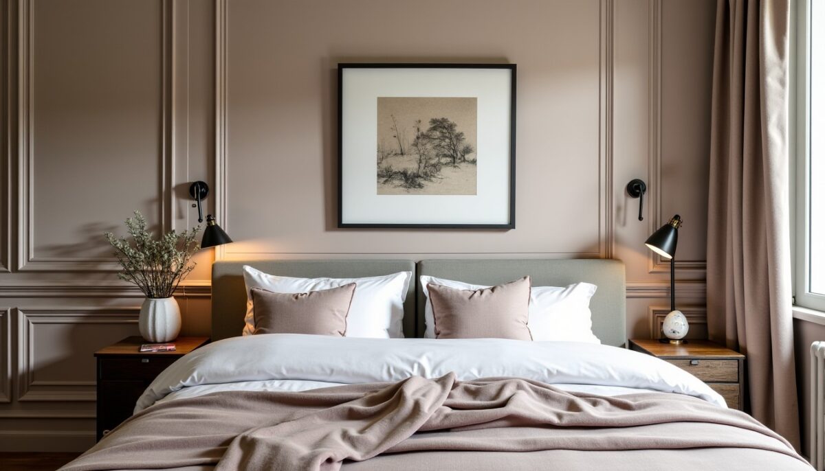 Inspiration déco murale : sublimer la chambre adulte avec élégance et modernité